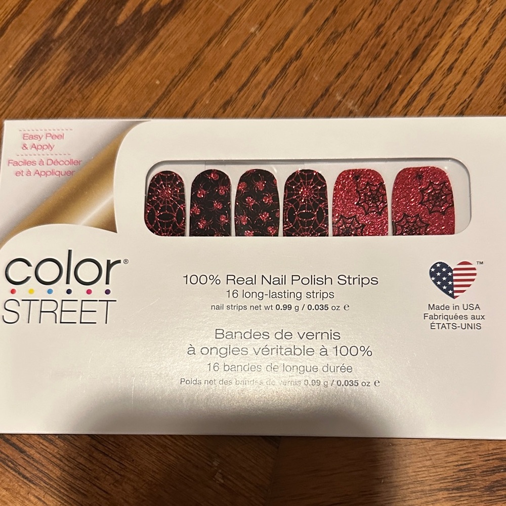 Color Street Crimson and Ebony Nail Strips